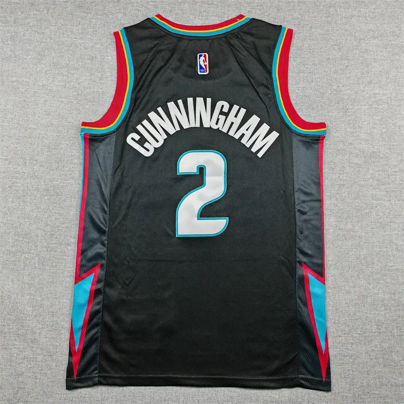 Camiseta Cade Cunningham #2 Detroit Pistons 2026 Negro City Edition