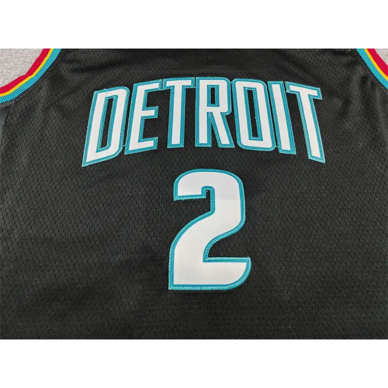Camiseta Cade Cunningham #2 Detroit Pistons 2026 Negro City Edition