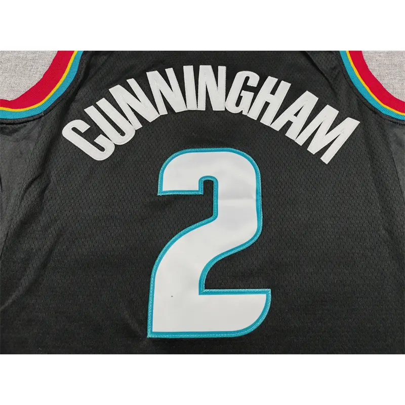 Camiseta Cade Cunningham #2 Detroit Pistons 2026 Negro City Edition