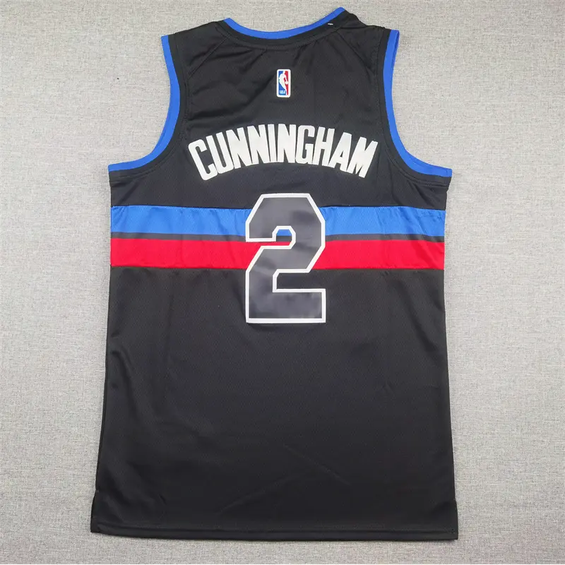 Camiseta Cade Cunningham #2 Detroit Pistons 2026 Negro Statement Edition