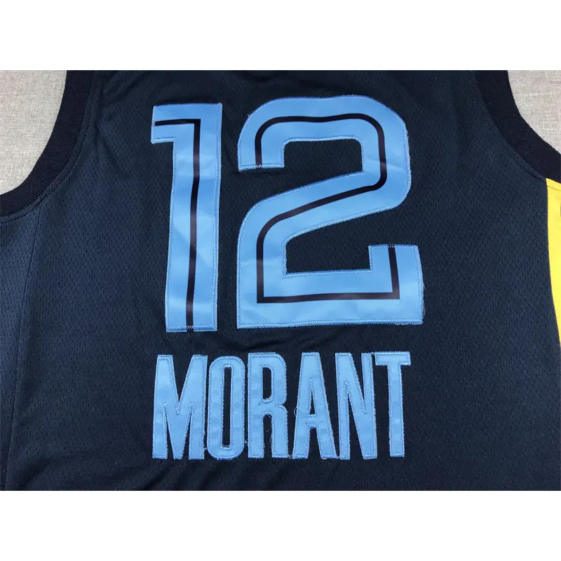 Camiseta Ja Morant #12 Memphis Grizzlies 2026 Azul Oscuro