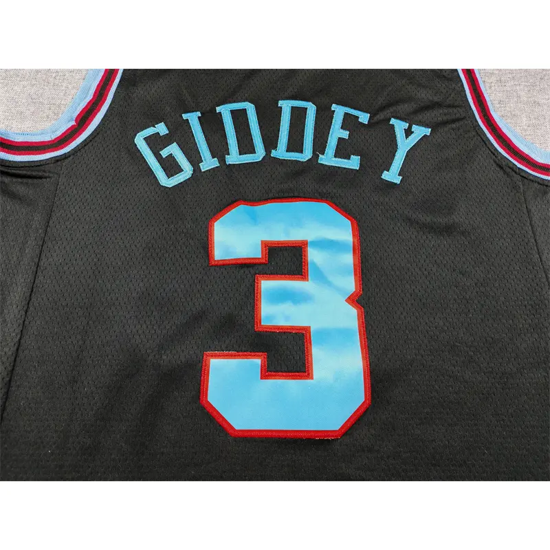 Camiseta Josh Giddey #3 Chicago Bulls 2026 Negro City Edition