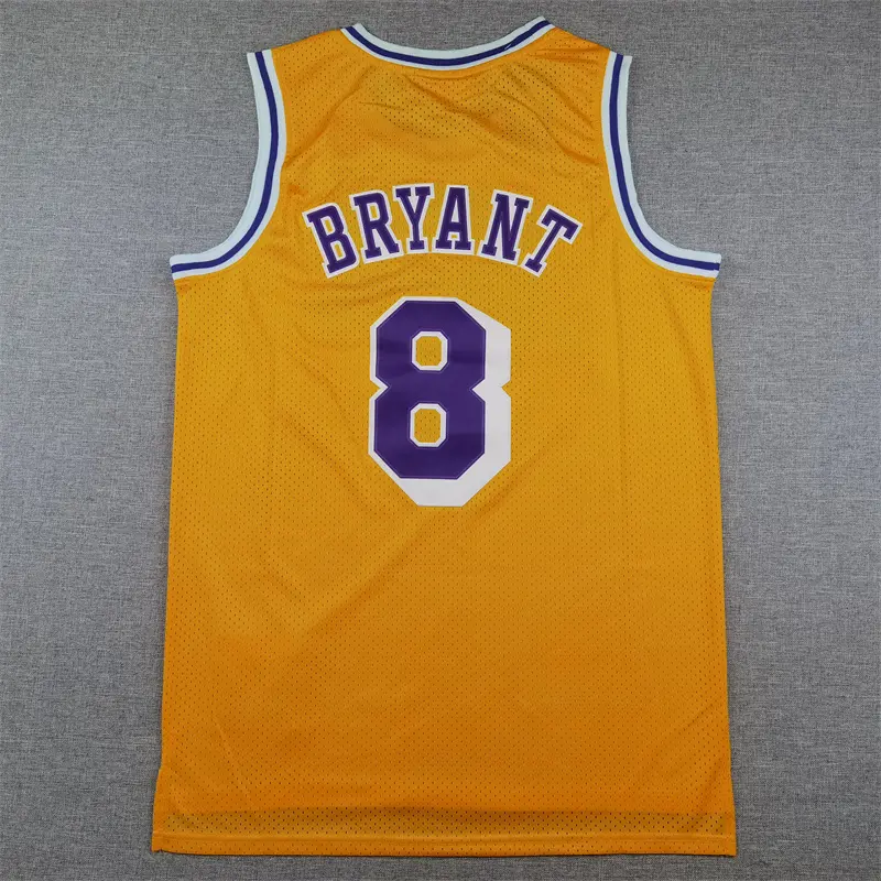 Camiseta Kobe Bryant #24 Los Angeles Lakers 1996/97 Amarillo Retro Icon Oro