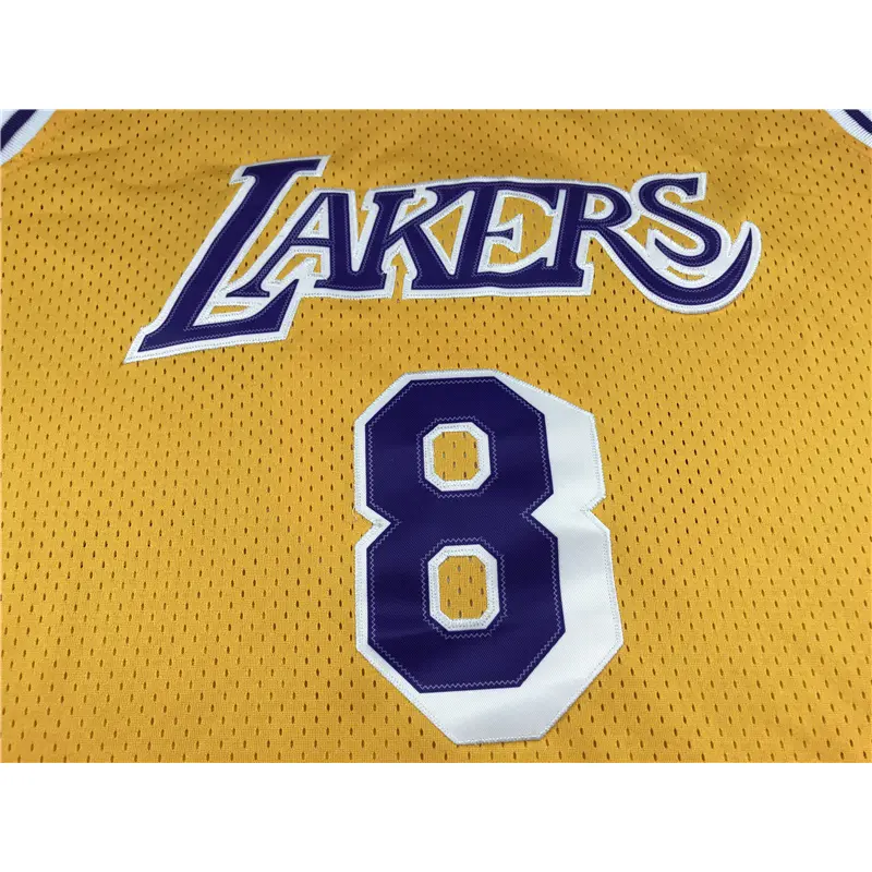 Camiseta Kobe Bryant #24 Los Angeles Lakers 1996/97 Amarillo Retro Icon Oro