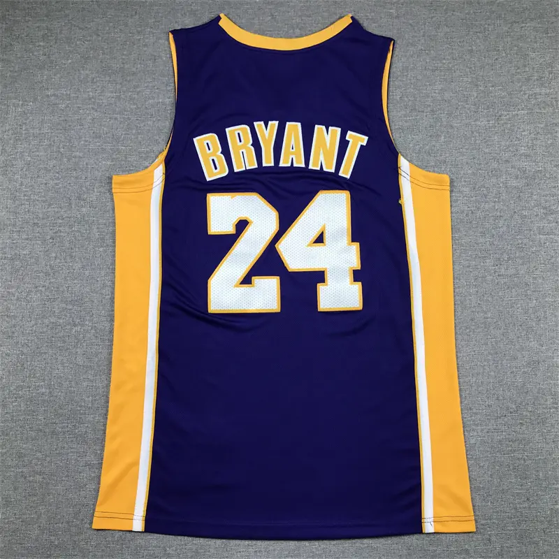 Camiseta Kobe Bryant #24 Los Angeles Lakers 2007/08 Morado Edición 60 Aniversario