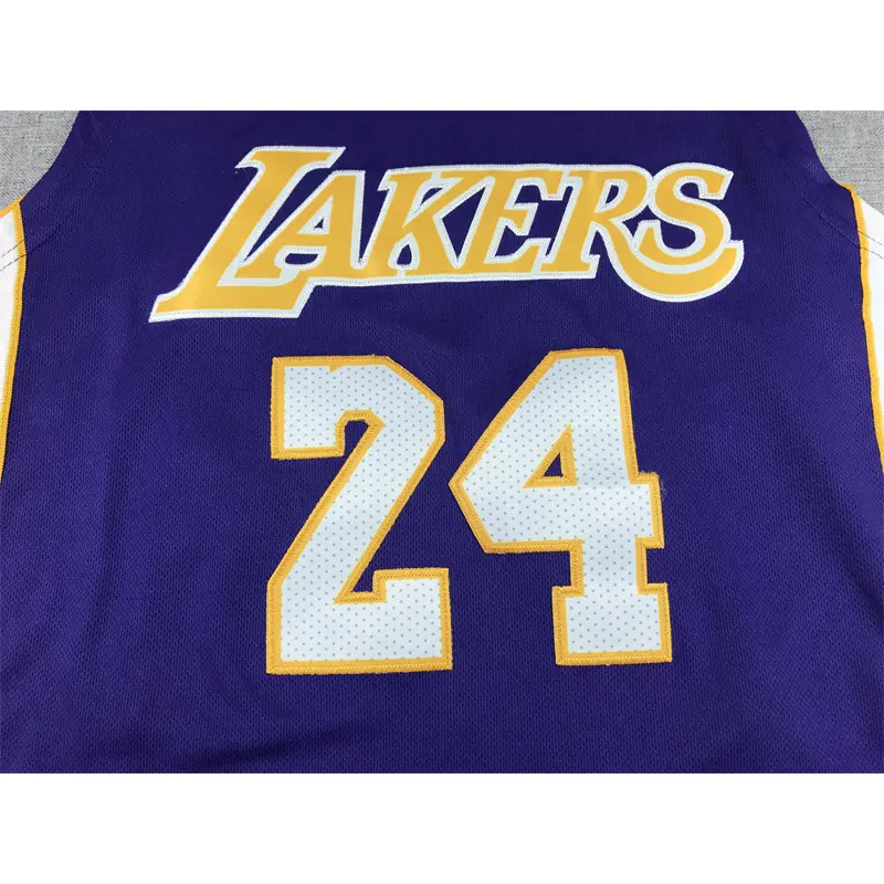 Camiseta Kobe Bryant #24 Los Angeles Lakers 2007/08 Morado Edición 60 Aniversario