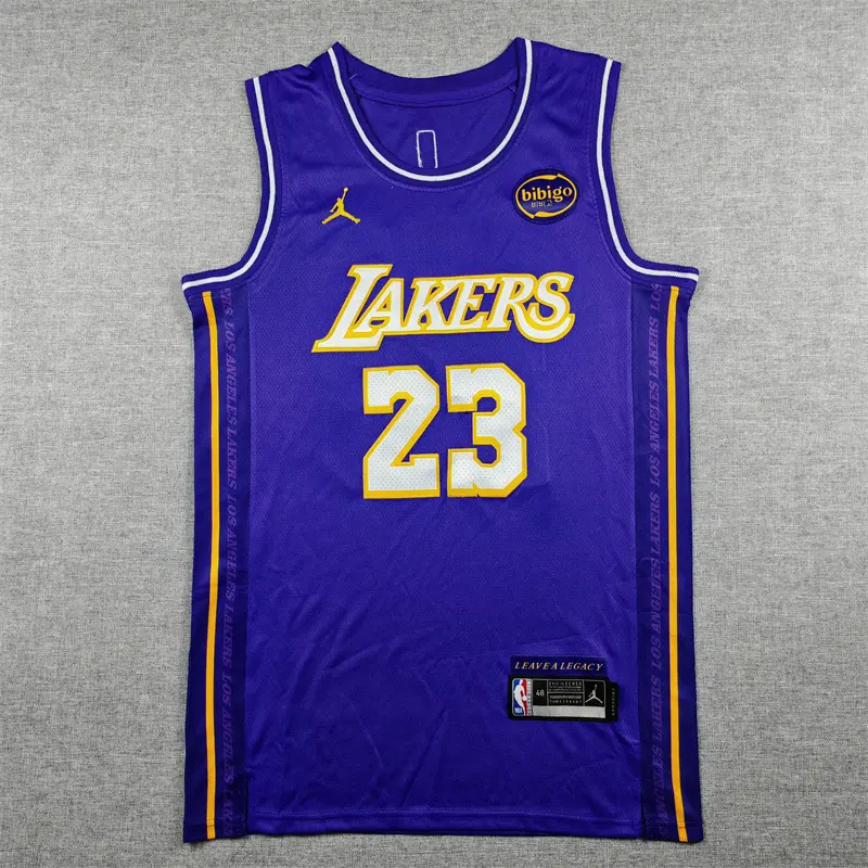 Camiseta Lebron James #23 Los Angeles Lakers 2026 Morado Statement Edition