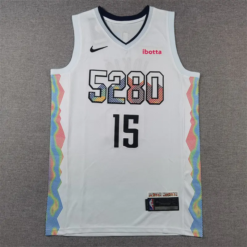 Camiseta Nikola Jokić #15 Denver Nuggets 2025/26 Blanco City Edition