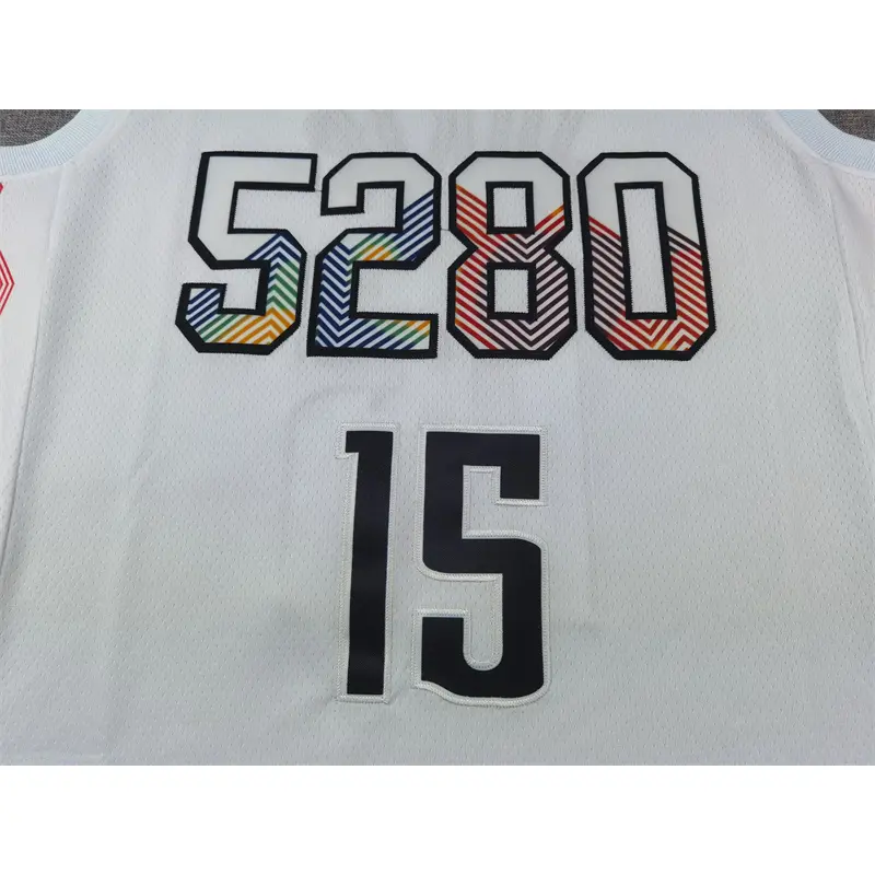 Camiseta Nikola Jokić #15 Denver Nuggets 2025/26 Blanco City Edition
