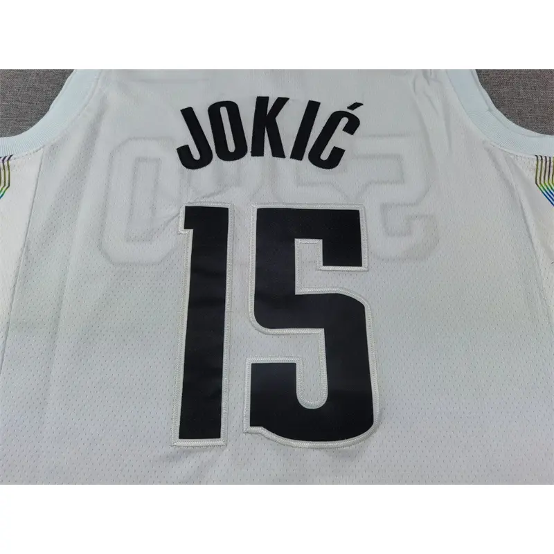 Camiseta Nikola Jokić #15 Denver Nuggets 2025/26 Blanco City Edition