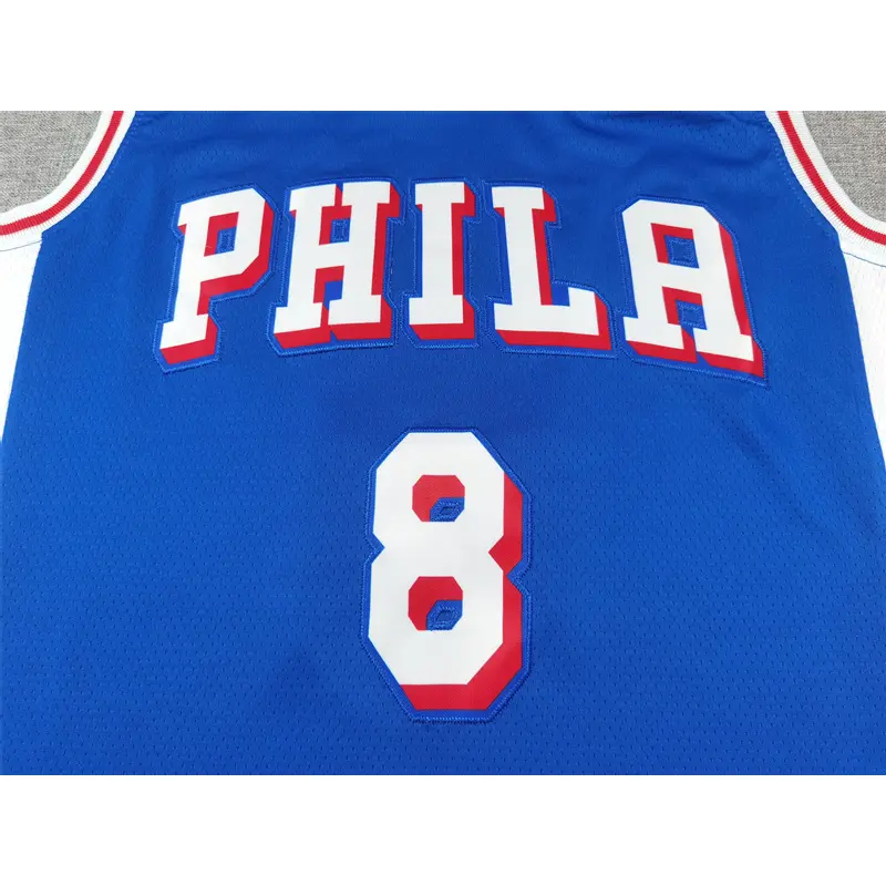 Camiseta Paul George #8 Philadelphia 76ers Azul