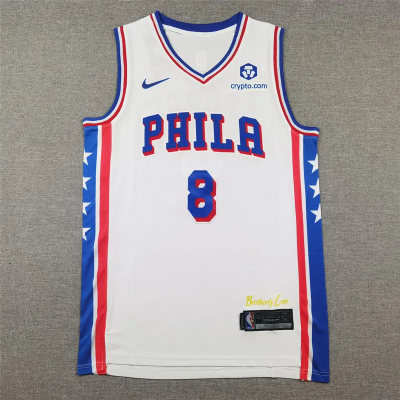 Camiseta Paul George #8 Philadelphia 76ers Blanco