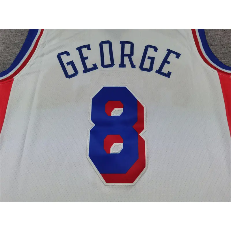 Camiseta Paul George #8 Philadelphia 76ers Blanco