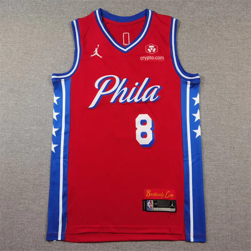 Camiseta Paul George #8 Philadelphia 76ers 2026 Rojo