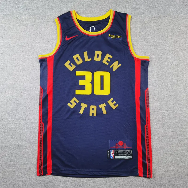 Camiseta Stephen Curry #30 Golden State Warriors 2025/26 Azul Oscuro City Edition