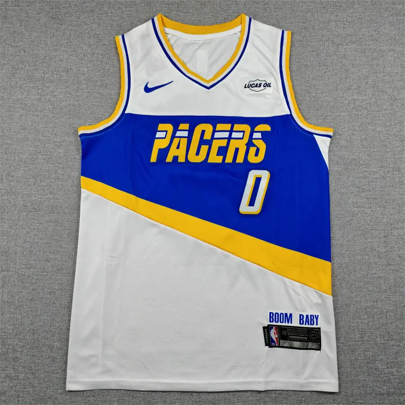 Camiseta Tyrese Haliburton #0 Indiana Pacers 2026 Blanco City Edition