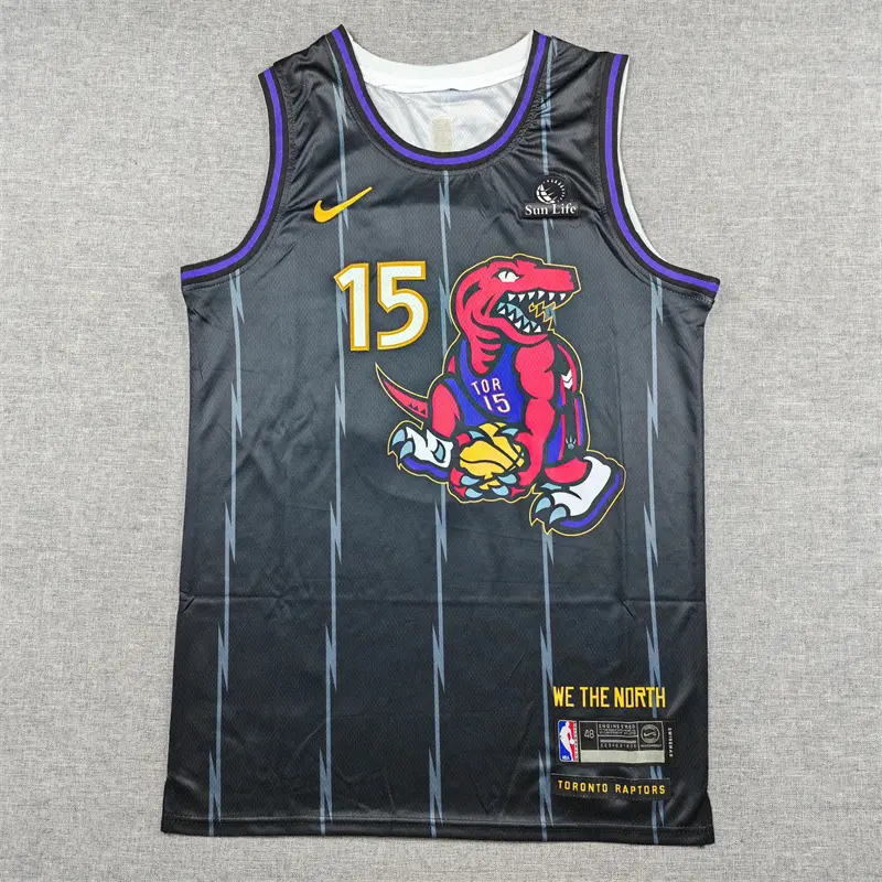 Camiseta Vince Carter #15 Toronto Raptors 2026 Negro City Edition Icon Nuevo Anuncio