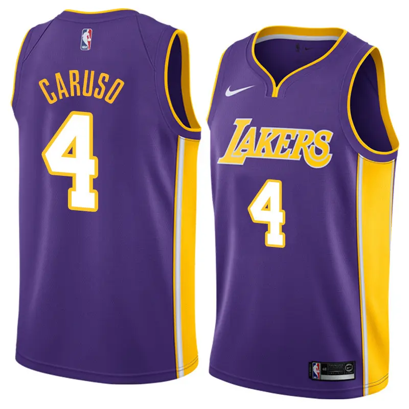 Camiseta Alex Caruso #4 Los Angeles Lakers Morado Fan Edition