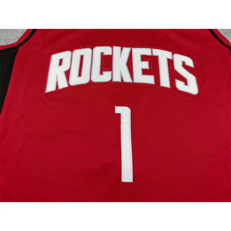 Camiseta Amen Thompson #1 Houston Rockets 2025 Rojo