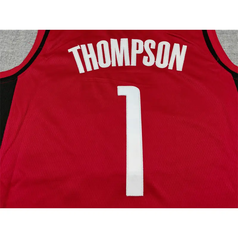 Camiseta Amen Thompson #1 Houston Rockets 2025 Rojo