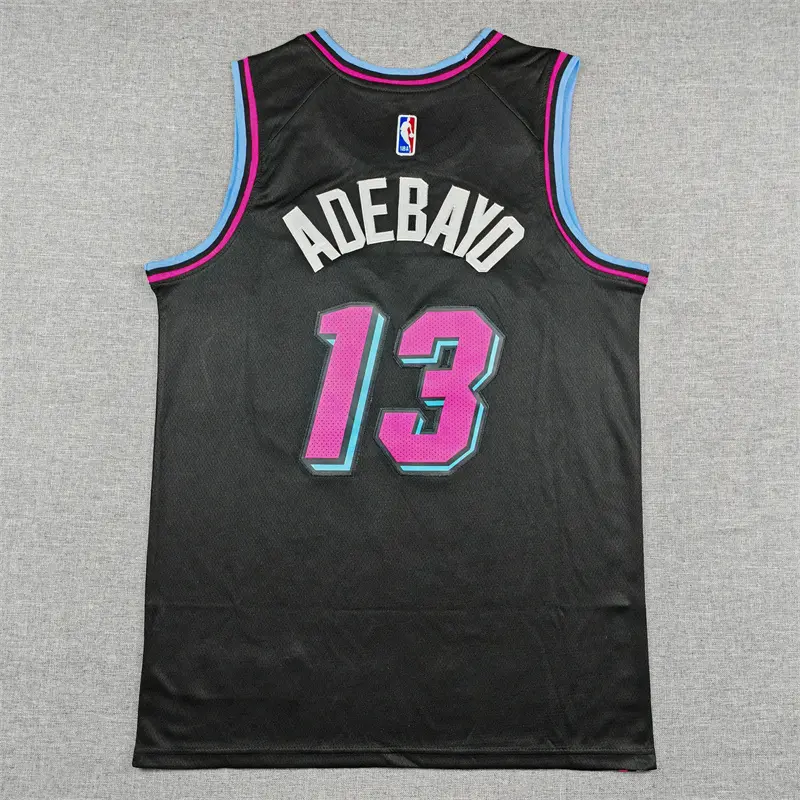 Camiseta Bam Adebayo #13 Miami Heat 2026 Negro Cit..