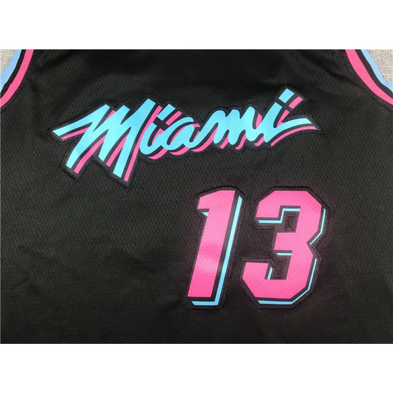 Camiseta Bam Adebayo #13 Miami Heat 2026 Negro City Edition