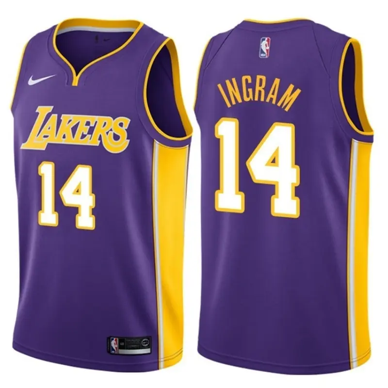 Camiseta Brandon Ingram #14 Los Angeles Lakers Morado Fan Edition