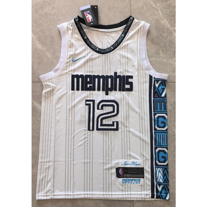 Camiseta Ja Morant #12 Memphis Grizzlies Blanco City Edition