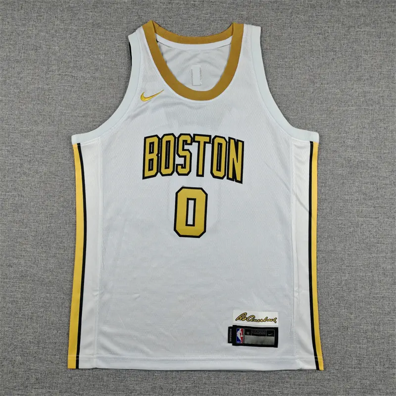 Camiseta Jayson Tatum #0 Boston Celtics 2026 Blanco City Edition Niño