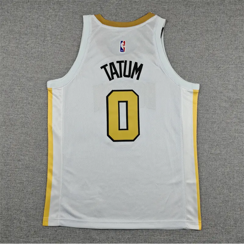 Camiseta Jayson Tatum #0 Boston Celtics 2026 Blanco City Edition Niño