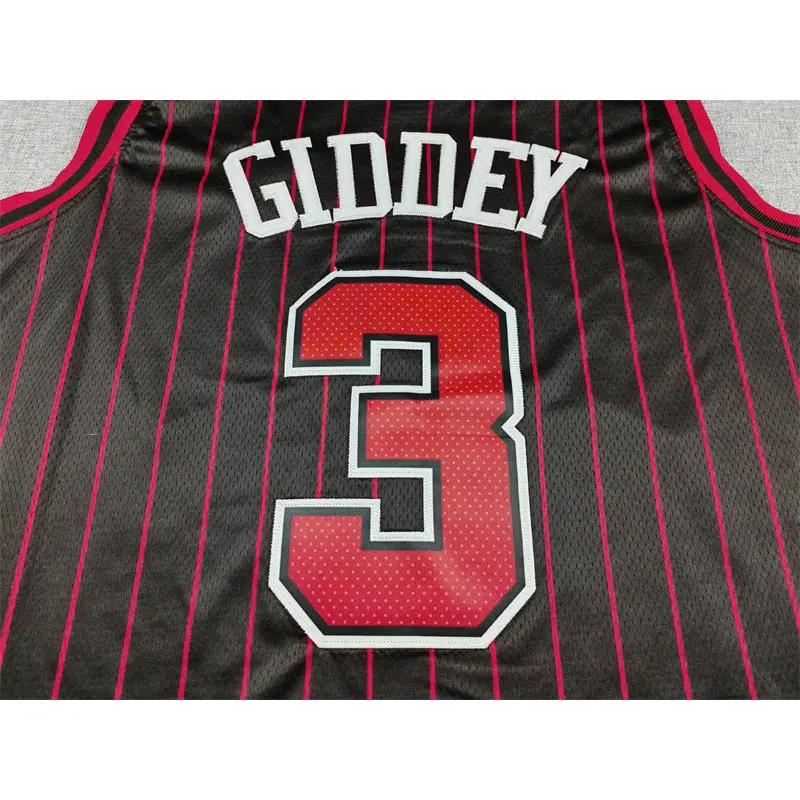 Camiseta Josh Giddey #3 Chicago Bulls 2026 Negro Con Rayas Statement Edition