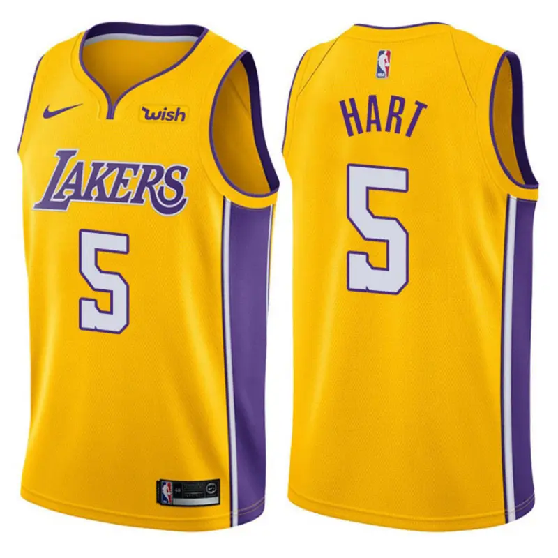 Camiseta Josh Hart #5 Los Angeles Lakers Amarillo Icon Edition Swingman