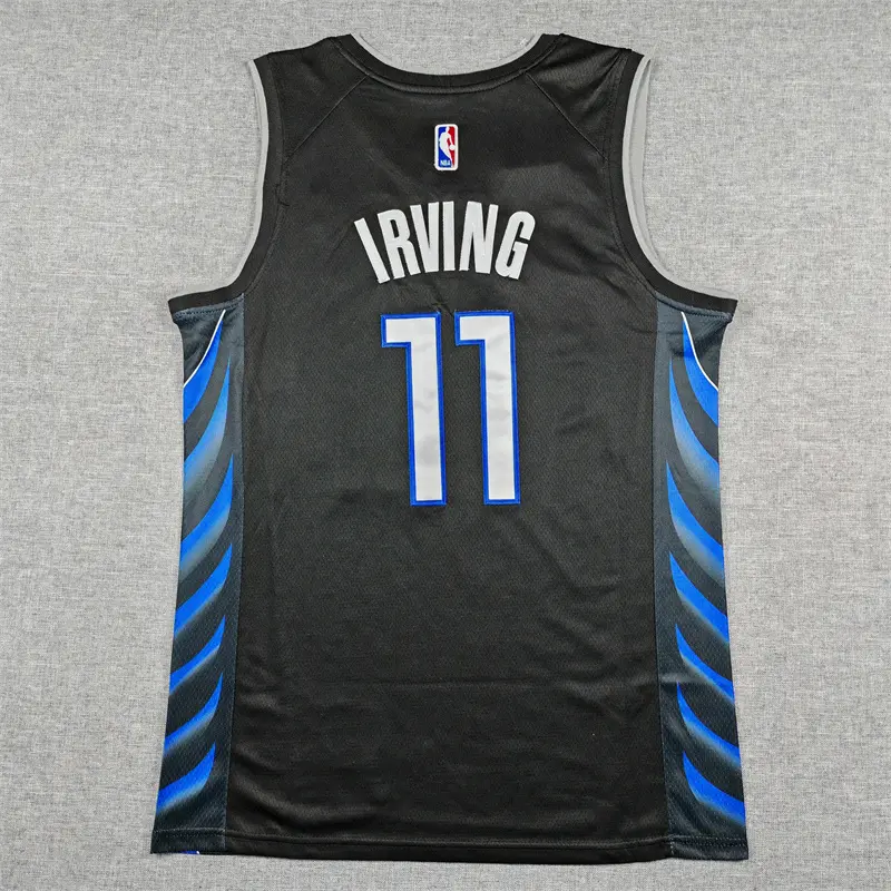 Camiseta Kyrie Irving #11 Dallas Mavericks 2026 Negro/Azul City Edition
