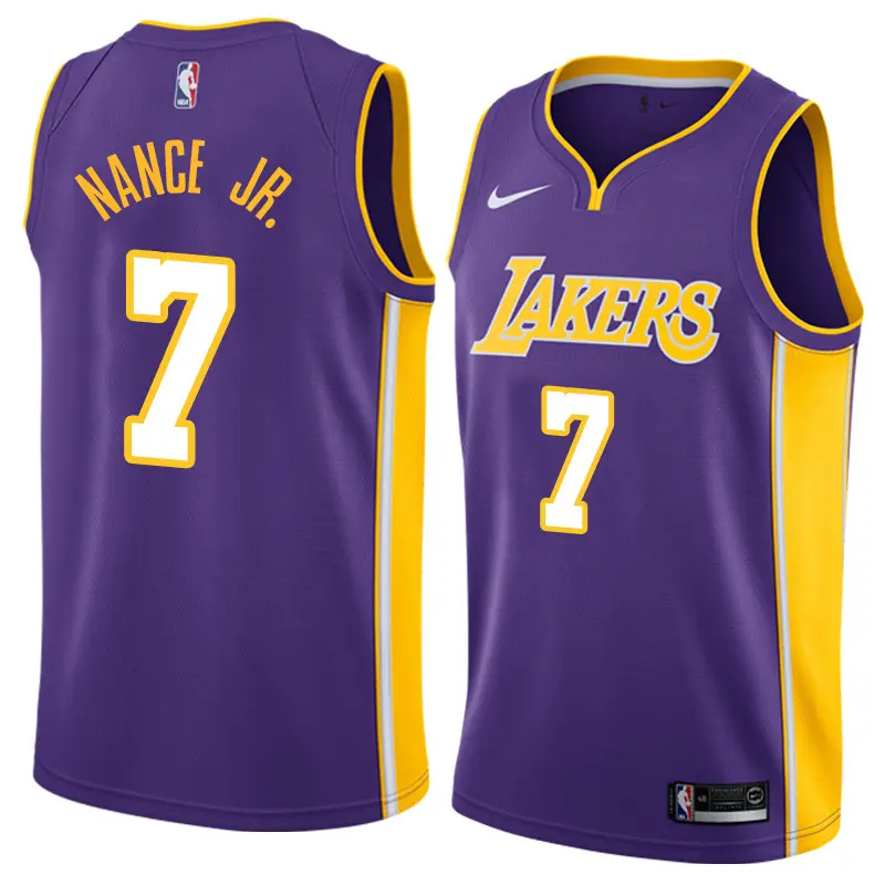 Camiseta Larry Nance Jr. #7 Los Angeles Lakers Morado Fan Edition