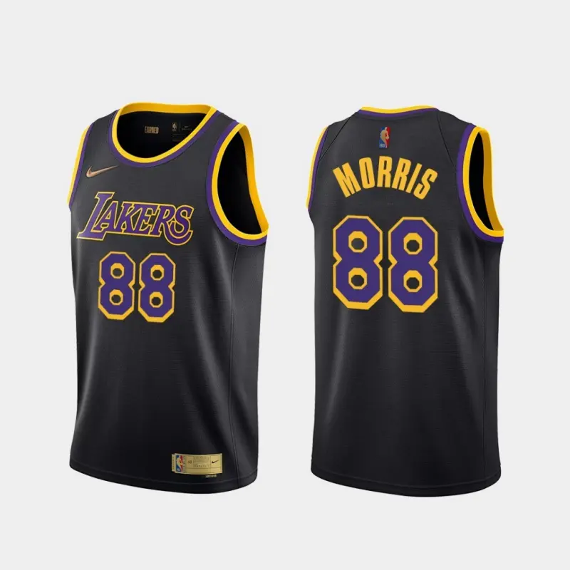 Camiseta Markieff Morris #88 Los Angeles Lakers 2021 Negro Earned Edition