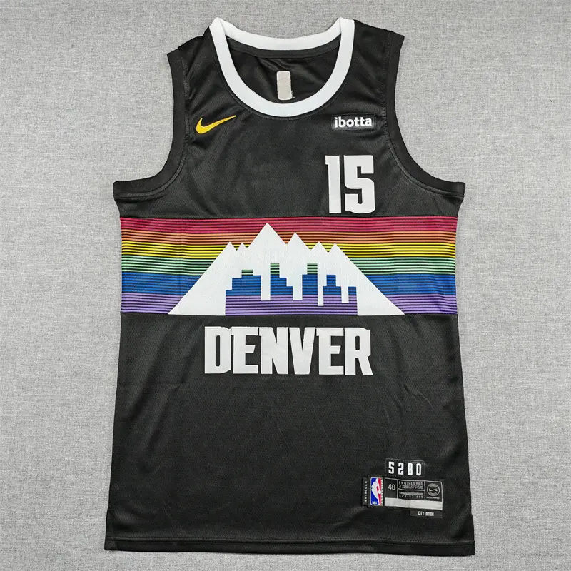 Camiseta Nikola Jokić #15 Denver Nuggets 2026 Negro City Edition