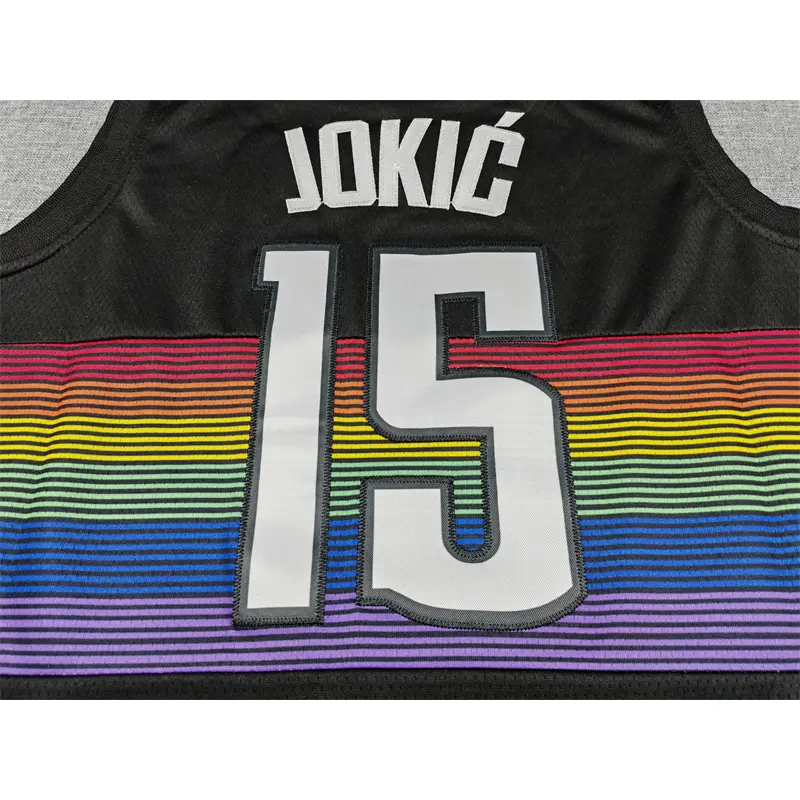 Camiseta Nikola Jokić #15 Denver Nuggets 2026 Negro City Edition