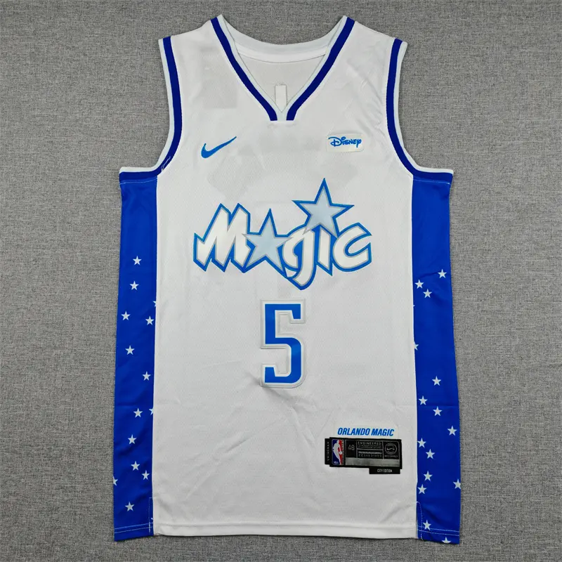 Camiseta Paolo Banchero #5 Orlando Magic 2026 Blanco City Edition