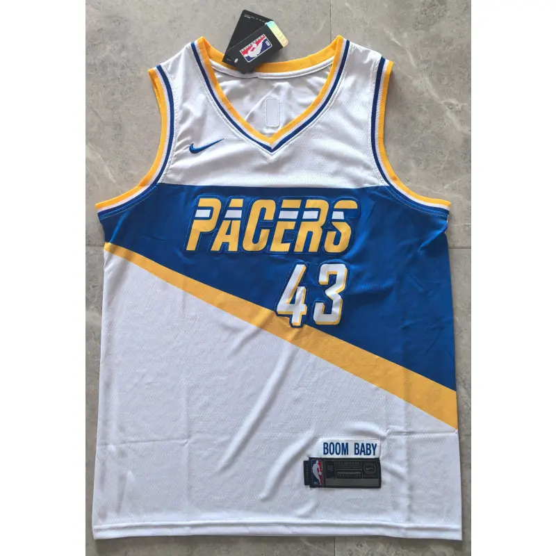 Camiseta Pascal Siakam #43 Indiana Pacers Blanco/Azul City Edition