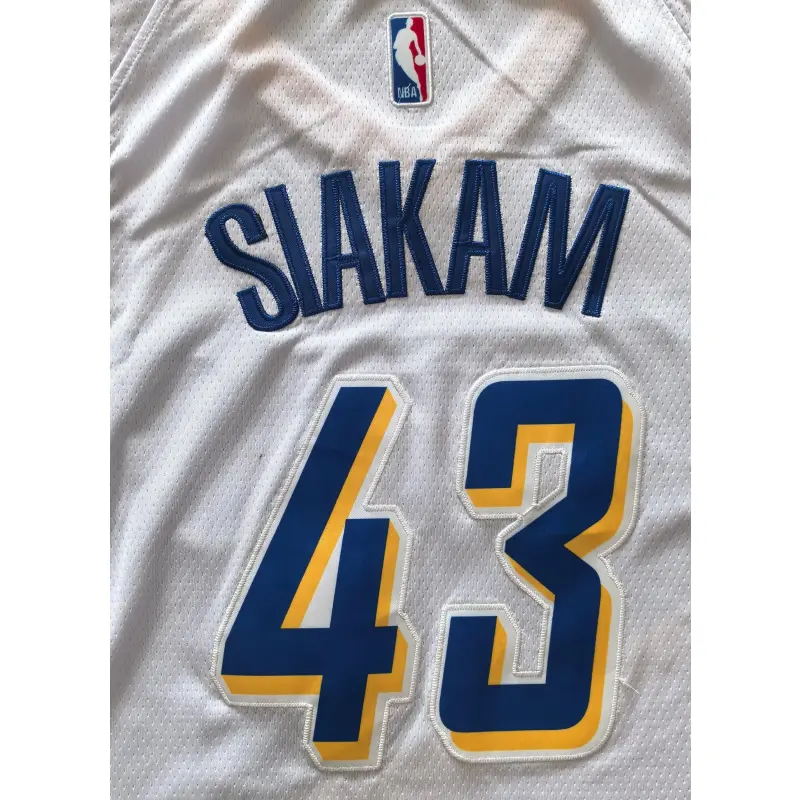 Camiseta Pascal Siakam #43 Indiana Pacers Blanco/Azul City Edition