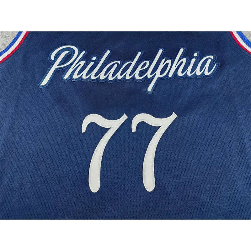 Camiseta VJ-Edgecombe #77 Philadelphia 76ers 2026 Azul Oscuro City Edition