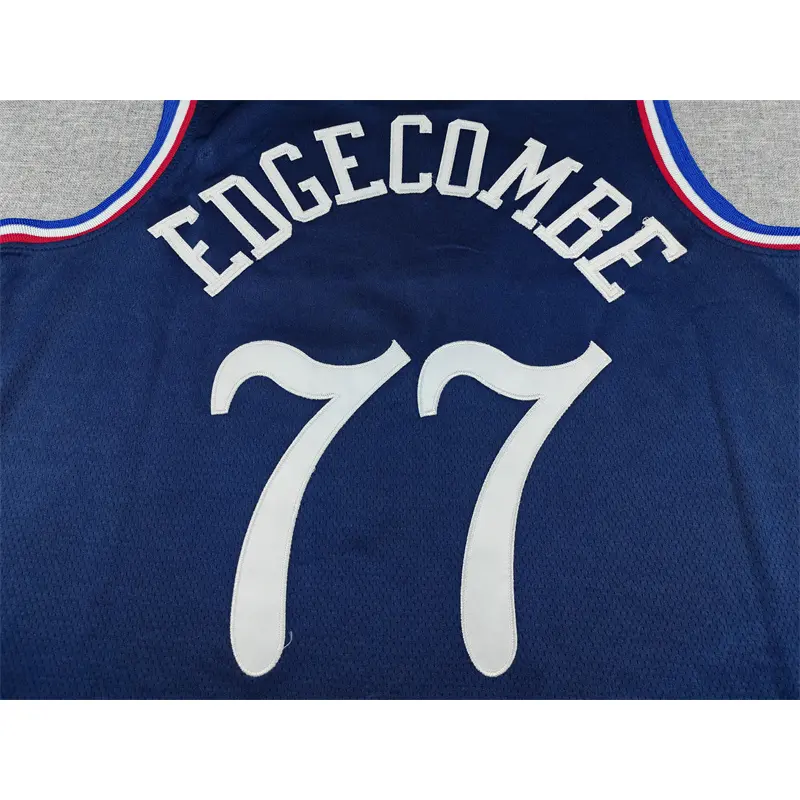 Camiseta VJ-Edgecombe #77 Philadelphia 76ers 2026 Azul Oscuro City Edition