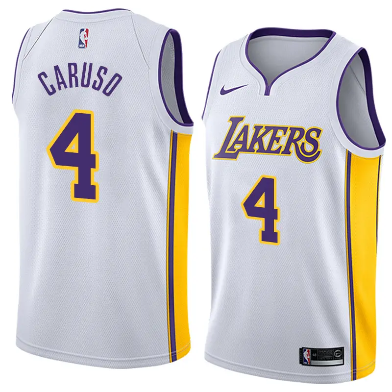 Camiseta Alex Caruso #4 Los Angeles Lakers Blanco Fan Edition