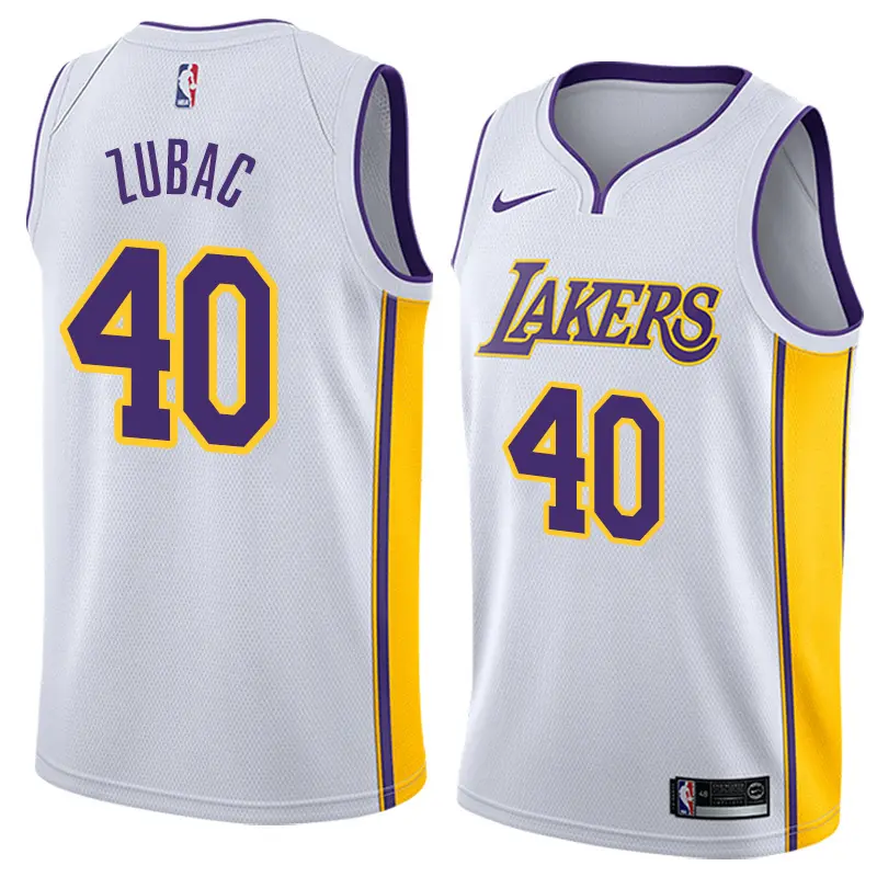 Camiseta Ivica Zubac #40 Los Angeles Lakers Blanco Fan Edition