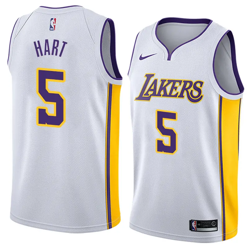 Camiseta Robert Horry #5 Los Angeles Lakers Blanco Fan Edition