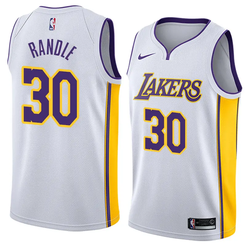 Camiseta Julius Randle #30 Los Angeles Lakers Blanco Fan Edition