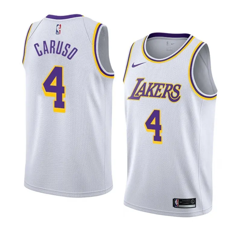 Camiseta Alex Caruso #4 Los Angeles Lakers Blanco Icon Edition Swingman