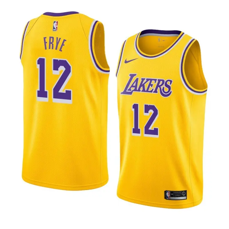 Camiseta Channing Frye #12 Los Angeles Lakers Amarillo Fan Edition