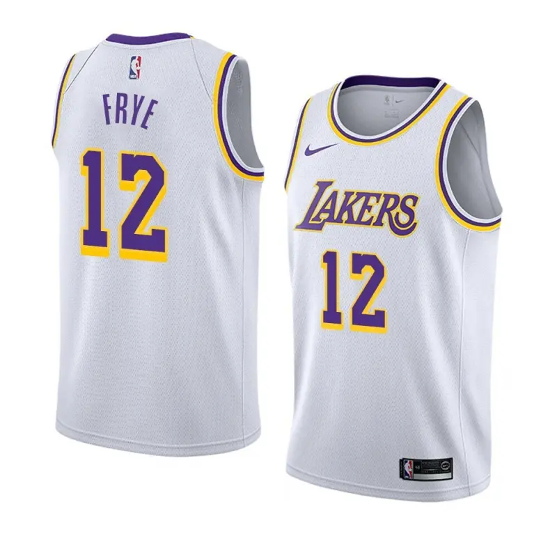 Camiseta Channing Frye #12 Los Angeles Lakers Blanco Icon Edition Swingman