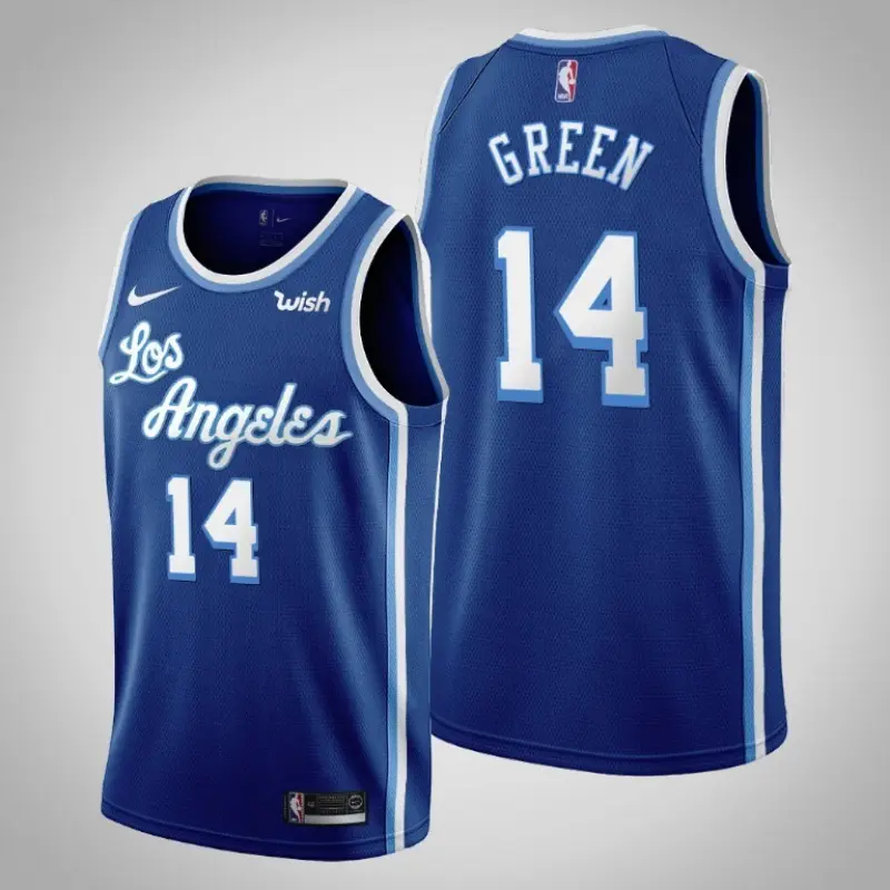 Camiseta Danny Green #14 Los Angeles Lakers Azul Classic Edition Swingman